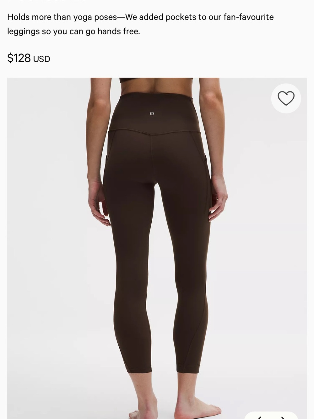 lululemon Align™ High-Rise Pant 25" size 6